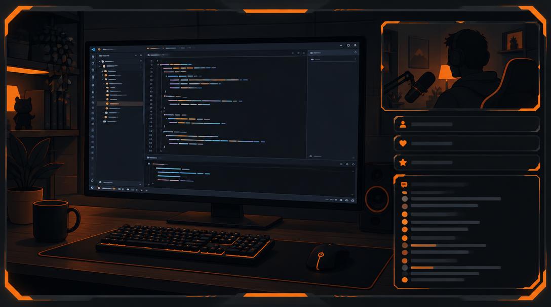 Live coding stream setup